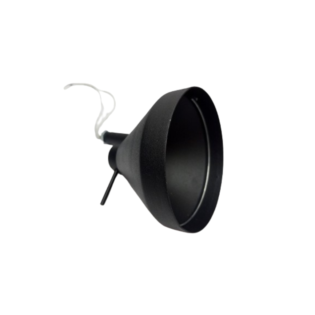 CABEZAL CONO GU10 PINTADO NEGRO