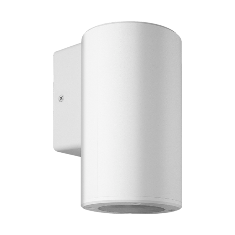 ARTEFACTO DE APLICAR EXTERIOR REDONDO, COLOR BLANCO, UNIDIRECCIONAL, IP54, AC100240V, GU10, 9W MAX