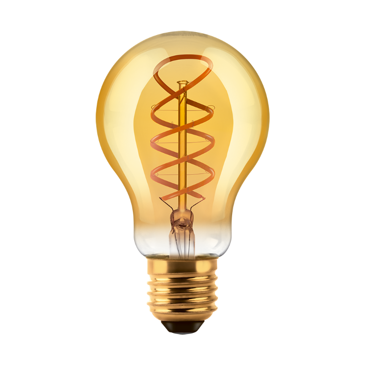 BULBO A60 FILAMENTO GOLDEN MACROLED 5W E27 AC180-265V AMBAR 2200K
