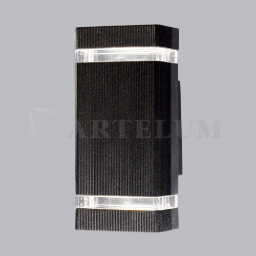 APLIQUE BIF."ANKA DOBLE". 2XGU10. NEGRO