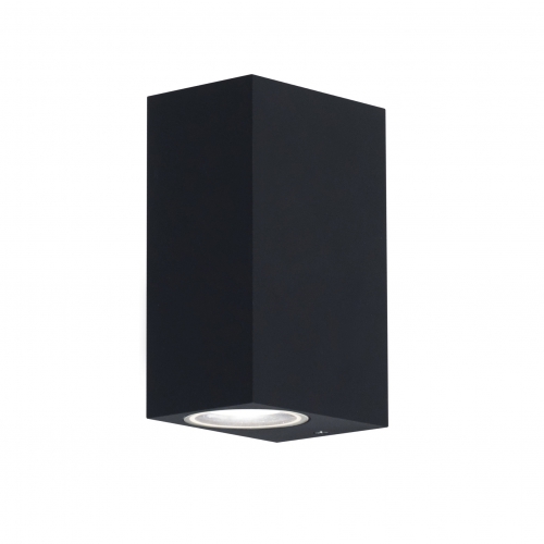 APLIQUE BIF."NICO DOBLE". 2XGU10. NEGRO