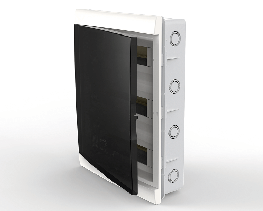 [04048/GENROD] CAJA DE EMBUTIR P/ 48 MÓD. DIN PTA FUME