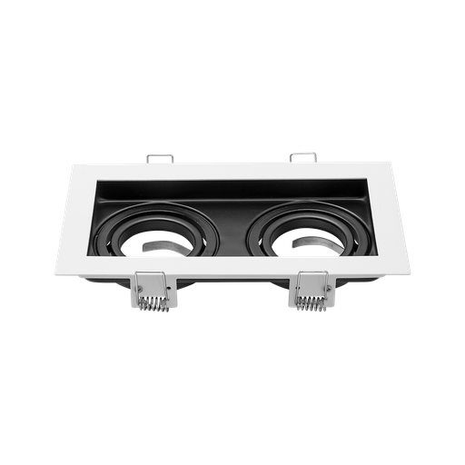 [AED-X2-MB/MACROLED] ARTEFACTO MACROLED EMBUTIR X2 DICRO MARCO BLANCO