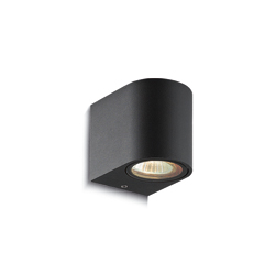 [B4220/CANDIL] APLIQUE EXTERIOR ADRIEL GU10 NEGRO TEXT.