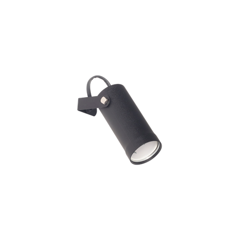 [7925-02/SJ] CABEZAL TUBO 1 LUZ GU10 NEGRO Ø50X120